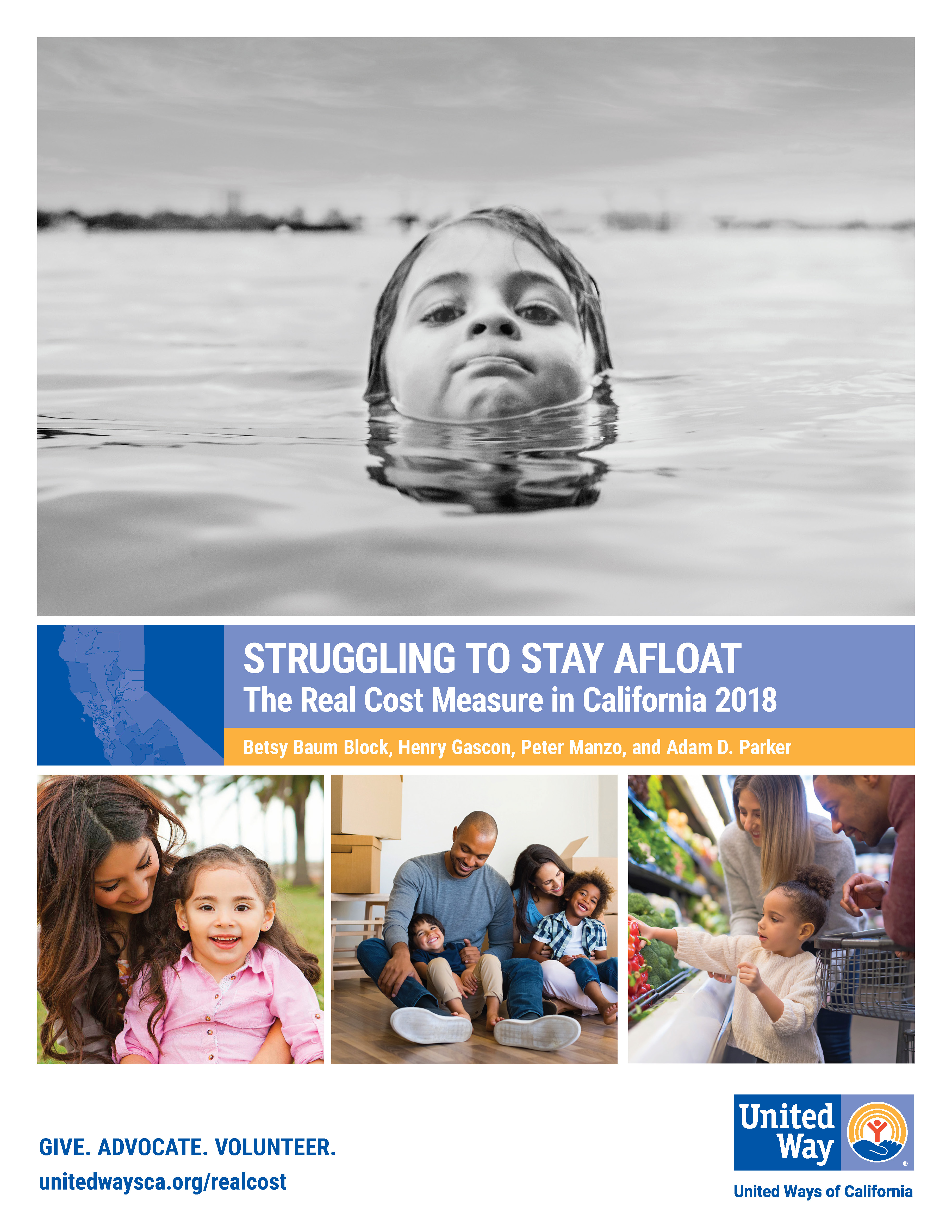 Struggling to Stay Afloat – The Real Cost Measure in California – 2018